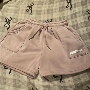 Women's White Fox Shorts